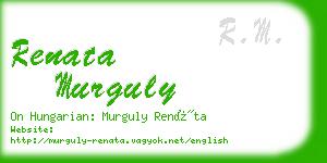 renata murguly business card